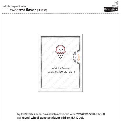 Lawn Fawn - Sweetest Flavor - Clear Stamps 2x3