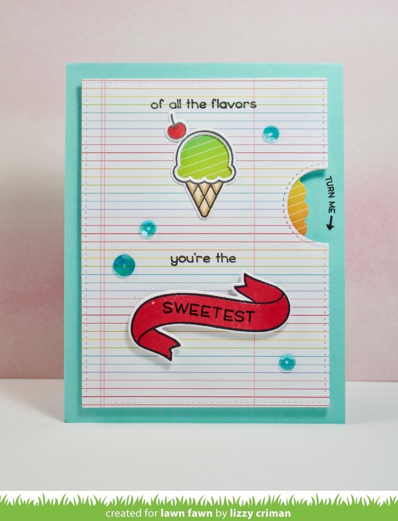 Lawn Fawn - Sweetest Flavor - Clear Stamps 2x3