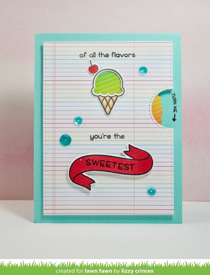 Lawn Fawn - Sweetest Flavor - Clear Stamps 2x3