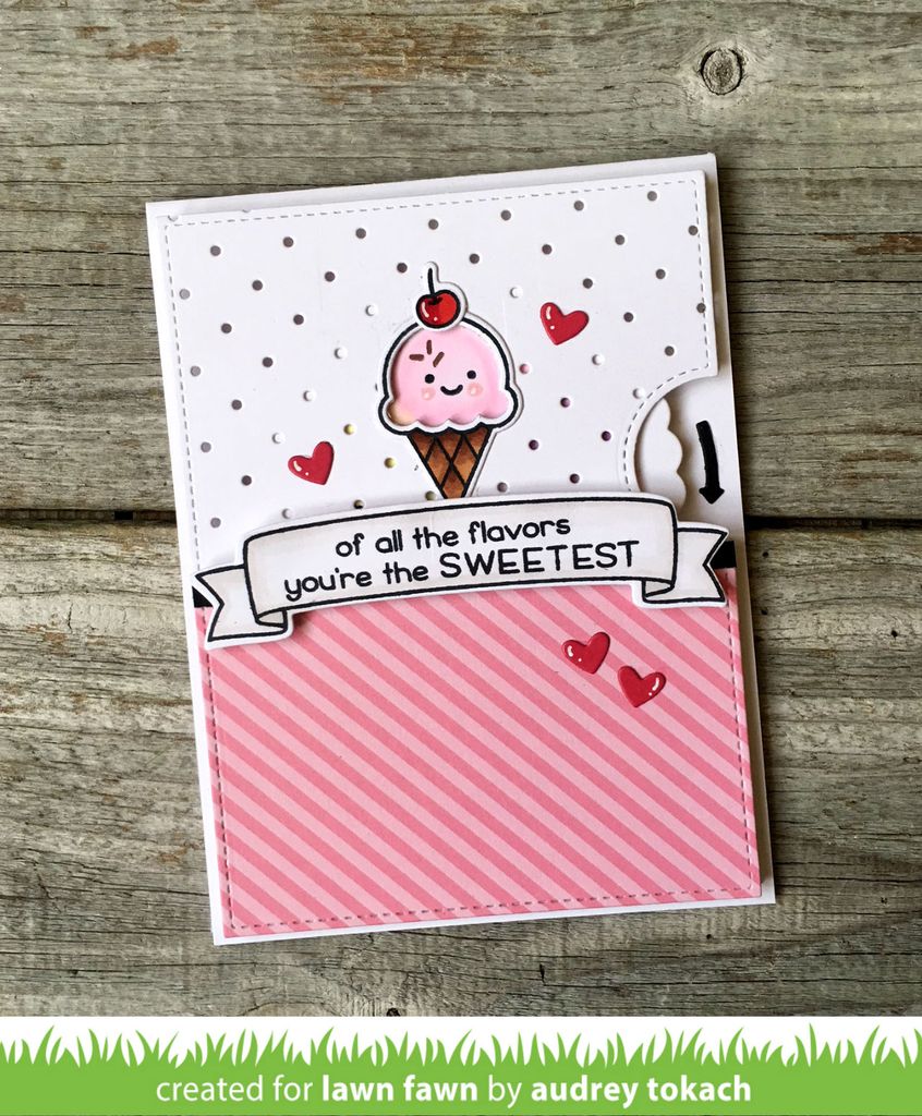 Lawn Fawn - Sweetest Flavor - Clear Stamps 2x3