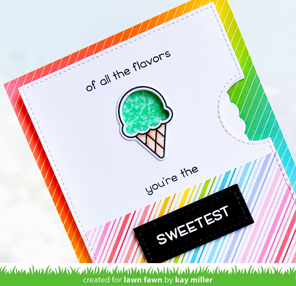 Lawn Fawn - Sweetest Flavor - Clear Stamps 2x3