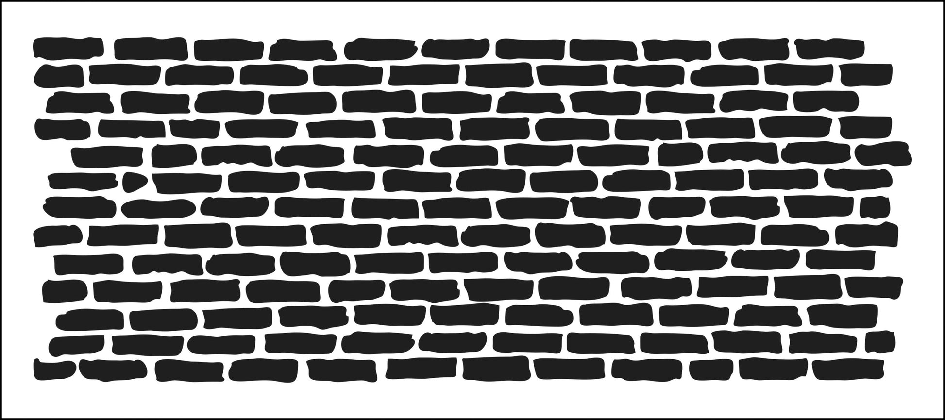 The Crafter's Workshop -  Bricks Horizontal - Slimline Schablone