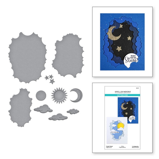 Tunnel Clouds Etched Dies (S6-233)