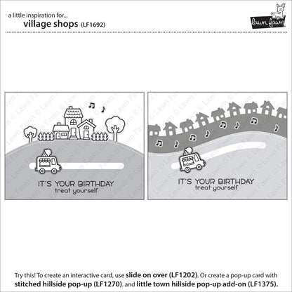 Lawn Fawn - Village Shops - Clear Stamps 4x6