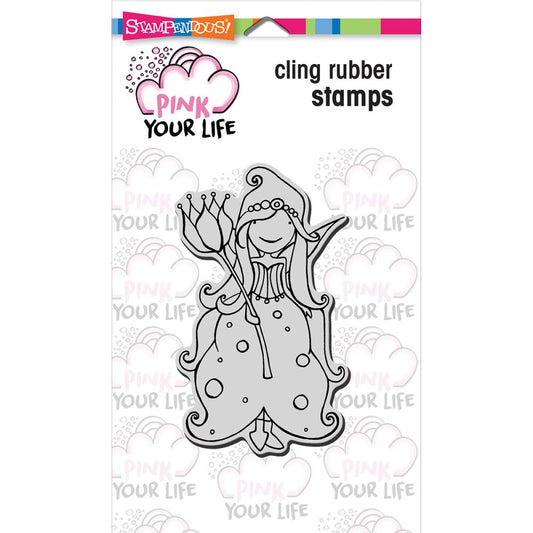 Stampendous! Pink Your Live - Whisper Princess 4x6 Cling Stamp Set