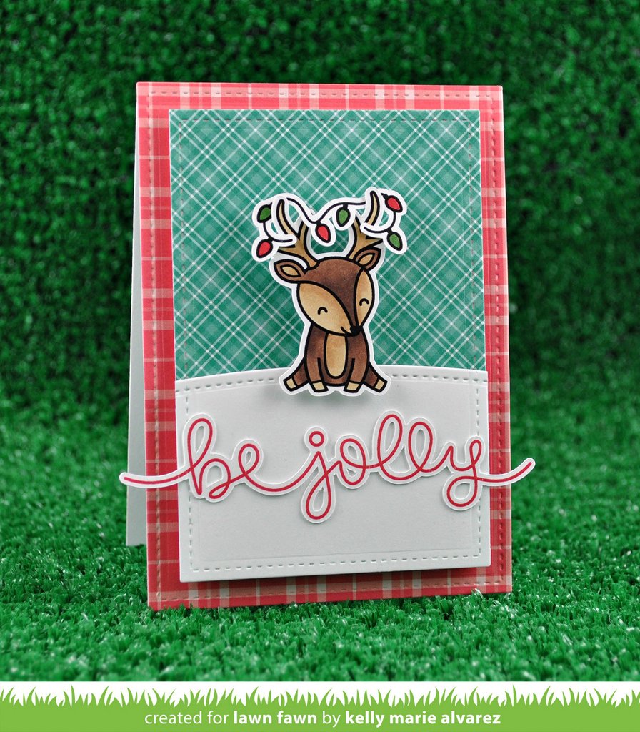 Lawn Fawn - Winter Big Scripty Words - Clear Stamp 4x6