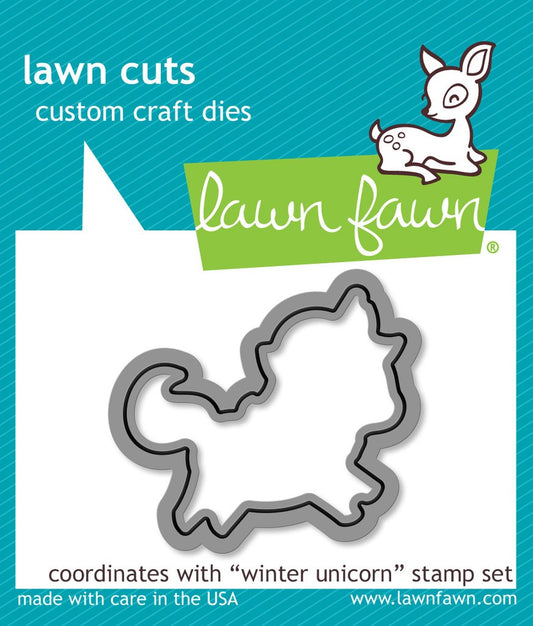Lawn Fawn - Winter Unicorn - Cuts