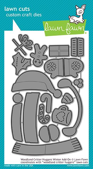 Lawn Fawn - Woodland Critter Huggers Winter Add-On - Stanze