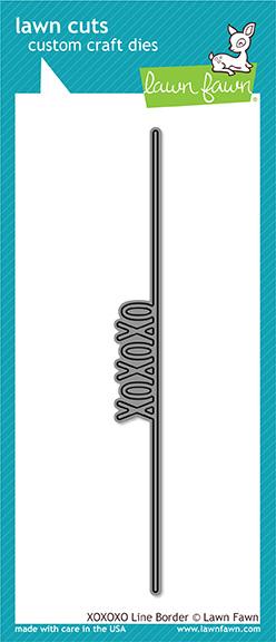 Lawn Fawn - XOXOXO Line Border - Stanze