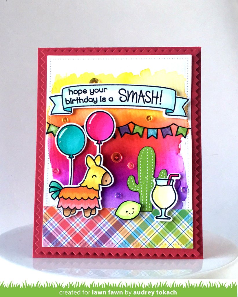 Lawn Fawn - Year Seven - Clear Stamp 2x3