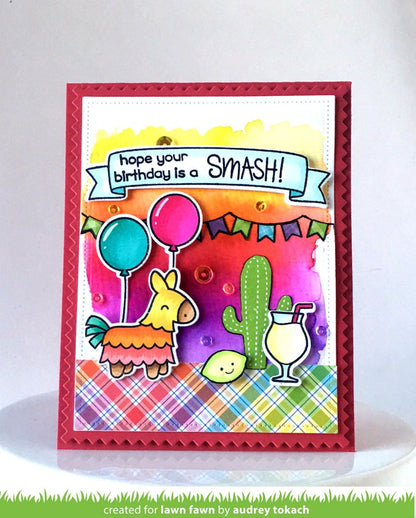 Lawn Fawn - Year Seven - Clear Stamp 2x3