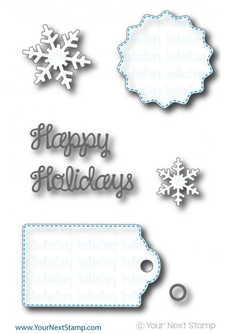 Your Next Stamp Die Set - Winter Fun Tag