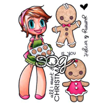 Some Odd Girls - Ginger Bread Kaylee - Clear Stamps 3x4