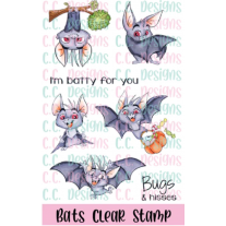 C.C. Designs - Bats - Clear Stamps 4x6