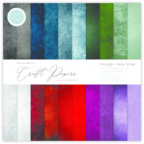 Craft Consortium - Paper Pad Grunge - Dark Tones 6x6