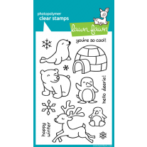 Lawn Fawn - Critters In The Snow - Clear Stamps 4x6