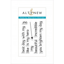 Altenew - Family Matters Extras - Clear Stamps 2x3