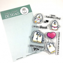 Gerda Steiner Designs - Valentine Penguins - Clear Stamps 4x6