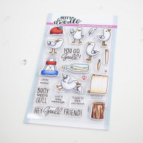 Heffy Doodle - You Go, Gul - Clear Stamps 4x6