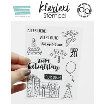 Klartext-Stempel - HBD 2U - Clear Stamp Set 4x6