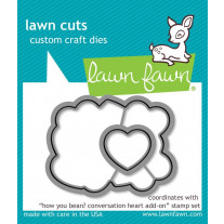 Lawn Fawn - How You Bean? Conversation Heart Add-On - Stanze