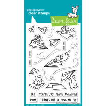 Lawn Fawn - Just Plane awesome - Clear Stamp Set 4x6