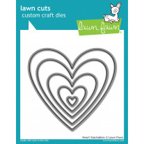 Lawn Fawn - Heart Stackables - Stanzen