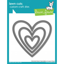 Lawn Fawn - Stitched Heart Stackables - Stanzen