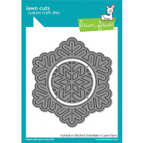 Lawn Fawn - Outside In Stitched Snowflake - Stand Alone Stanze