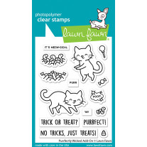 Lawn Fawn - Purrfectly Wicked Add-On - Clear Stamp 3x4