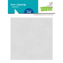 Lawn Fawn - Snowflake Background - 2 Layer Schablonen