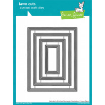 Lawn Fawn - Outside In Stitched Rectangle Stackables - Stanzen
