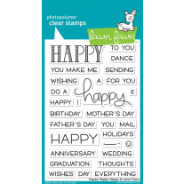 Lawn Fawn - Happy Happy Happy - Clear Stamps 4x6