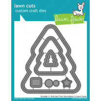 Lawn Fawn - Outside In Stitched Christmas Tree Stackables - Stanzen