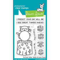 Lawn Fawn - Fortune teller tabby - Clear Stamp 3x4