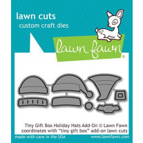 Lawn Fawn - Tiny Gift Box Holiday Hats Add-on - Stanzen