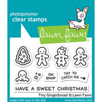 Lawn Fawn - tiny gingerbread - Clear Stamp 2x3