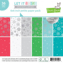 Lawn Fawn - Petite Paper Pack - Let it shine Snowflakes