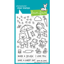 Lawn Fawn - Beary rainy day - Clear Stamp 4x6