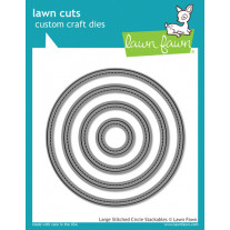 Lawn Fawn - Large Stitched Circle Stackables - Stanzen