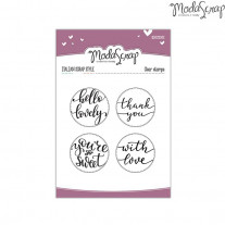 ModaScrap - Hello Lovely - Clear Stamps