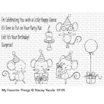 My Favorite Things - It's A Mice Time To Celebrate - Clear Stamp 4x8