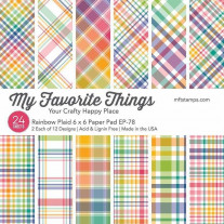 My Favorite Things - Rainbow Plaid - Paper Pad 6x6