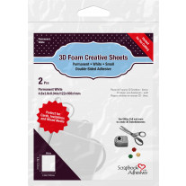 Scrapbook Adhesives 3D Foam Creative Sheets Small Weiss  - 2Stk