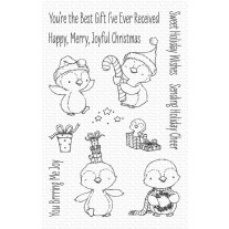 My Favorite Things - Sweet Holiday Penguins - Clear Stamp 4x6