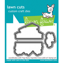Lawn Fawn - Hay There, Hayrides! Mice Add-On Lawn Cuts - Stanzschablonen