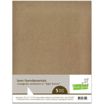 Lawn Fawn - Woodgrain Cardstock - Light Brown