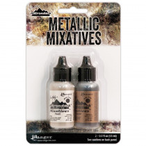 Alcohol Ink Tim Holtz - Metallic Mixatives Set - Pearl & Copper