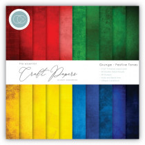 Craft Consortium - Paper Pad Grunge Festive Tones 6x6