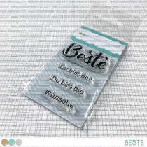 Create A Smile - Beste - Clear Stamps 2x3